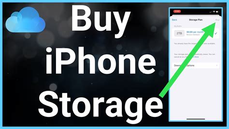 Tap Buy More Storage or Change Storage Plan. . Buy more storage for iphone